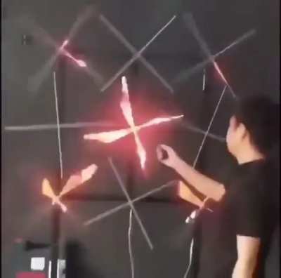 Making an "Hologram" with LED Lights.