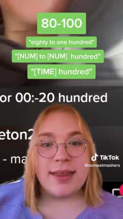 Auto-captioned numbers, the TikTok "method"