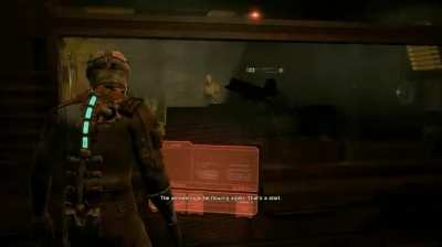 In Dead Space, Isaac's posture is straighter when he first arrives on the Ishimura with his crew, before they are aware of the danger onboard. His stance changes to a more fearful one when things go south, and remains this way for the rest of the game.