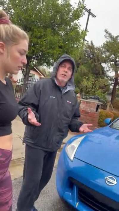 Male Karen refuses to share insurance information. Claims the person HIT is the one pulling the scam. He wasn&rsquo;t even present for the accident.