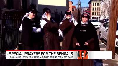 Who Dey rap from local nuns. From Local 12 WKRC