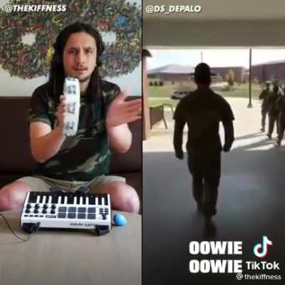 Making music from an Army chant