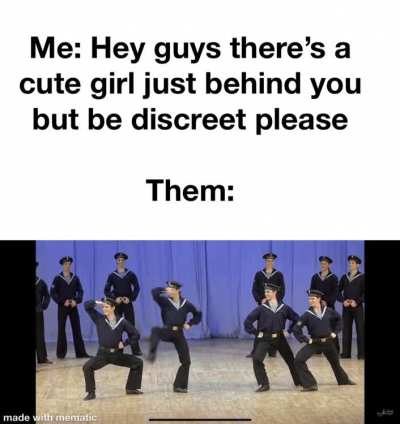 Cute girl but be careful she doesn&rsquo;t see us guys&hellip; guys?