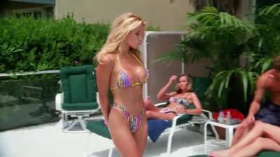 Pamela Anderson in a bikini, smooth slow motion