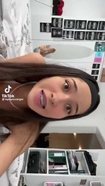 Latina teen in the pose