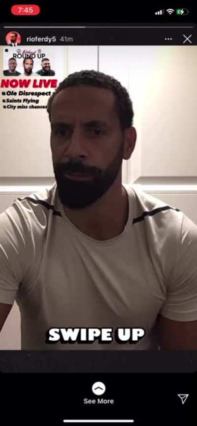 Rio, “Bit disrespectful to Ole Gunnar Solskjaer if I’m honest, people chatting about that Pochettino has been spoken to and stuff. I’ve got it under a really really really good source that there have been no conversations or anything like that going on.”