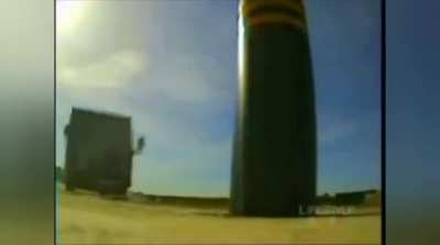 Found the original video of the truck crashing into the pole