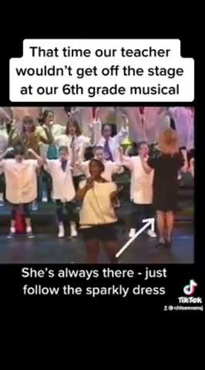 This teacher wouldn&rsquo;t get off the stage during a musical and even stole a solo from a little girl