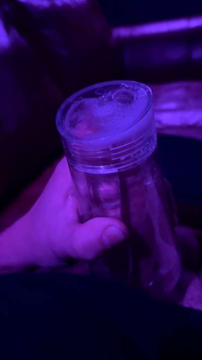Draining my cock