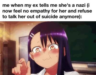 update from last post: she's actually a horrible person who i refuse to shoulder the burden for