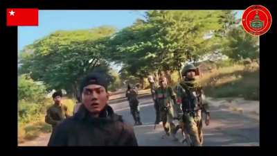 Alavaka Urban Guerrilla Force (အာဠာဝက မြို့ပြပြောက်ကျားတပ်ဖွဲ့ ) attacking a convoy in Magway Region (Exact date and circumstances unknown; part of donation promotions)