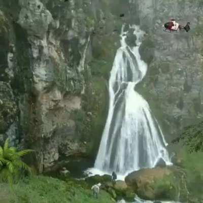 La Cascada de la Novia : Bridal shape water fall