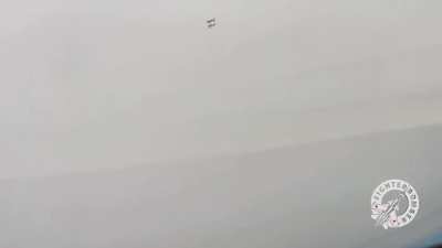 RU pov: Footage from inside a SU-34 that drops two UMPC FAB-500M62 glide bombs.