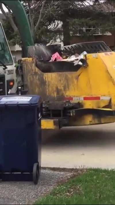 Just garbage truck doing its work