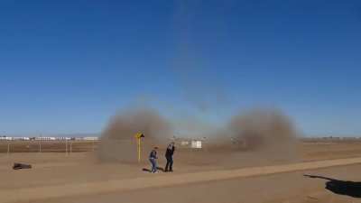 Left in the dust