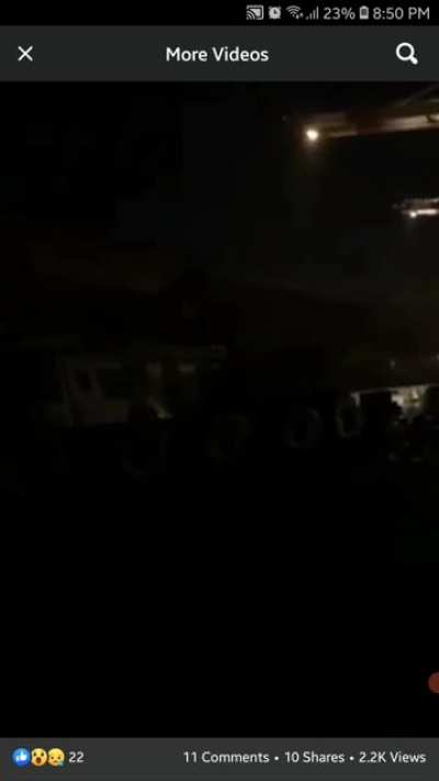Container ship fails in port yesterday in Vietnam