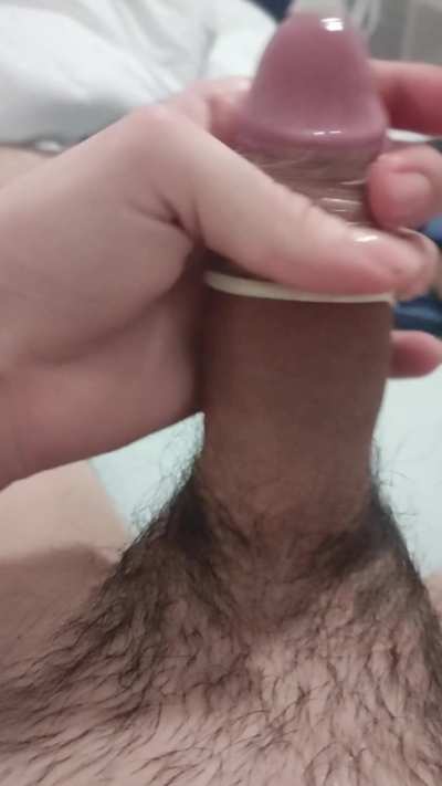 "XXL" condom vs my cock. Who will win?