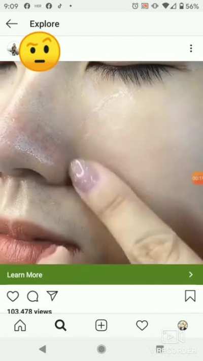 This company literally using the blue tool in their Instagram ad