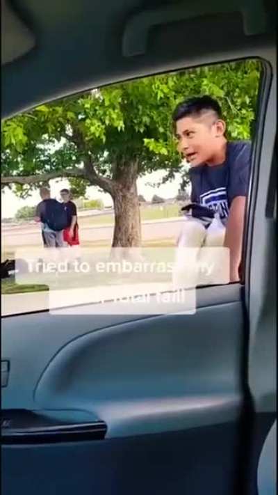to embarass someone