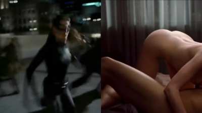 Anne Hathaway (Superhero vs Undressed)