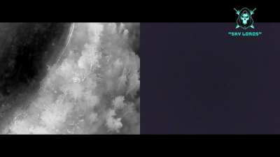 Electronic warfare system "Strizh-3" was found and later destroyed by Vampire hexacopter drone. Operators of "Sky Lords" unit near Novostroevka-Vtoraya, Belgorod Oblast, Russia.