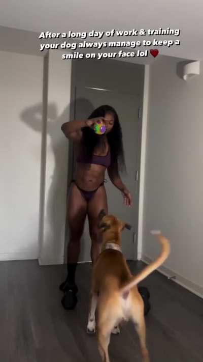 Best part about having a fur baby🐶🥰❤️  #dogmom #doglover #petlovers #healthylifestyle