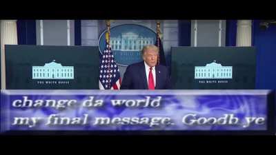 Trump's final message