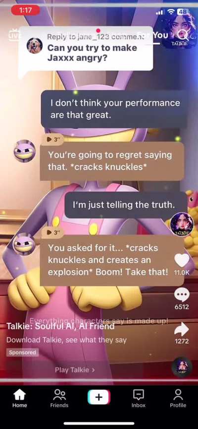 “Everything characters say is made up!