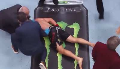 Justin Gaethje after being KOd by Max Holloway, didn&rsquo;t get to see this angle live