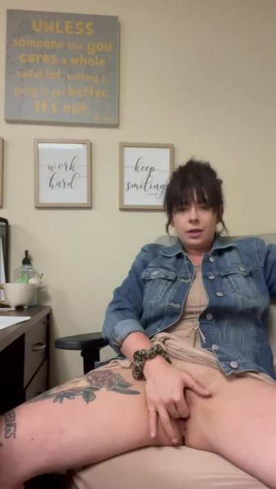 Only one in the office &amp;amp; crazy horny