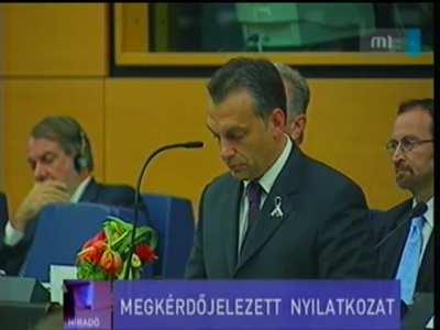 Orb&aacute;n Viktor 2006. okt&oacute;beri besz&eacute;de Strasbourgban, amiben a Magyarorsz&aacute;gnak j&aacute;r&oacute; uni&oacute;s t&aacute;mogat&aacute;s le&aacute;ll&iacute;t&aacute;s&aacute;t k&eacute;rte