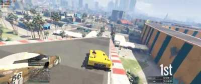 From a GTA V race with my friends