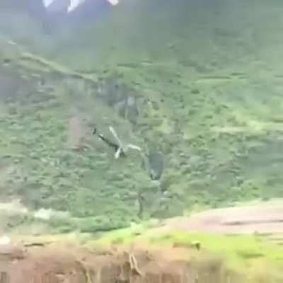 Helicopter doing insane things