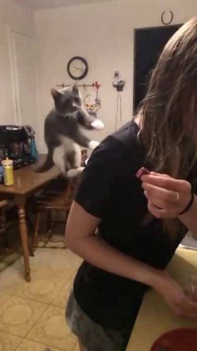When she's not fast enough in feeding you