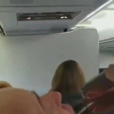 The plane had a motor failure mid-air everyone copes their own way