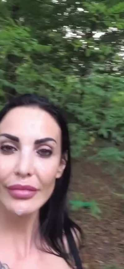 Outside cumslut