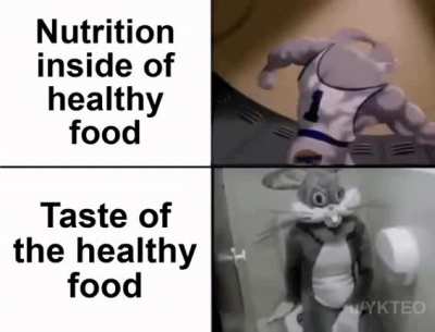 Nutrition increases inversely to its tastiness