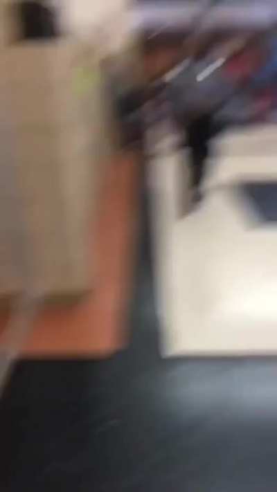 Someone set the fucking bathroom on fire at my school