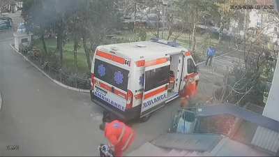 At least the ambulance got there just in time to help!