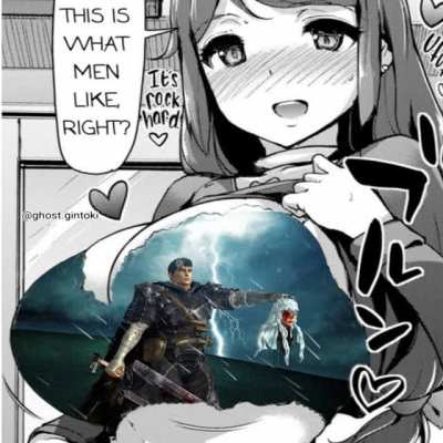 Guts gives griffith head