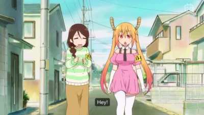 The fact that they're dragon busters, but getting bullied by a real dragon.