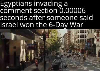 "We won the 6 day war because the Juice didn't conquer Egypt!!! 🇪🇬🇪🇬🇪🇬"