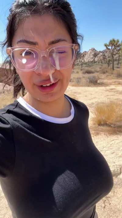 Just some cum in a major park on a 110&deg;F day 
