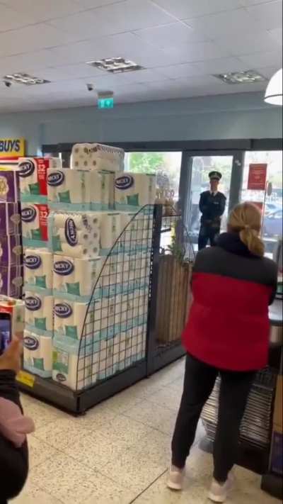 A shopper uses a fire extinguisher to spray fellow customers in a Home Bargains store located in Hounslow.