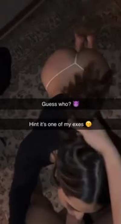 Your gf had a friend coming over, so you couldn&rsquo;t go see her. You got sent this from her snap..