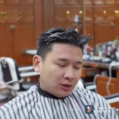 At the hairdresser