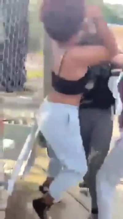 Girl got teamed on💀