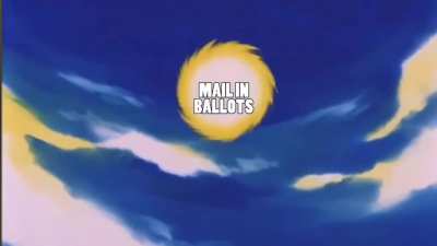 "Release of your ballots, my son!"