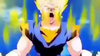 When I saw vegito transforming animation