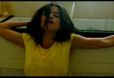 Selena Gomez getting her kitty licked for her birthday
